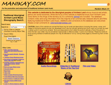 Tablet Screenshot of manikay.com